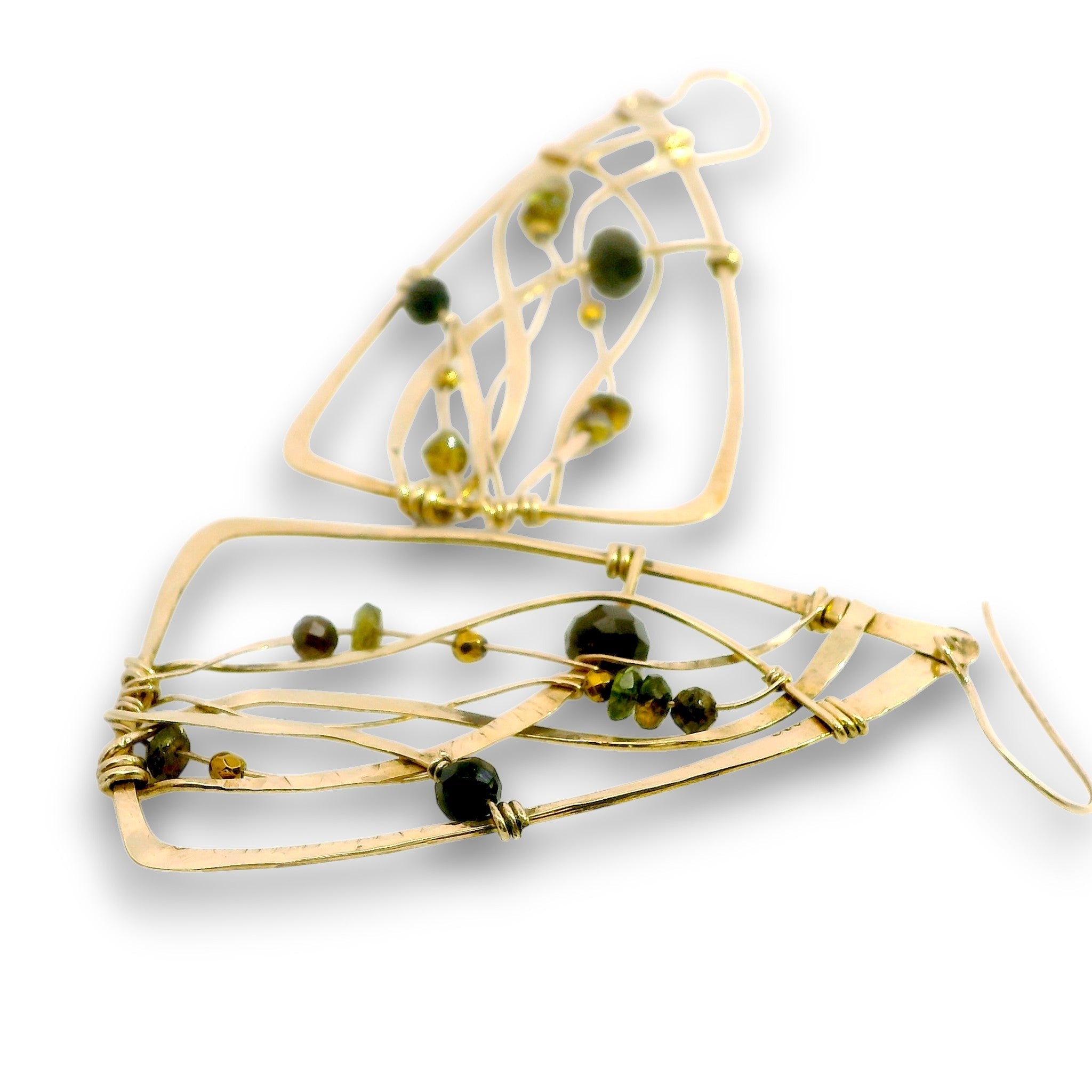 Tourmaline Garden Earrings - Art by any Means Jewelryproduct_