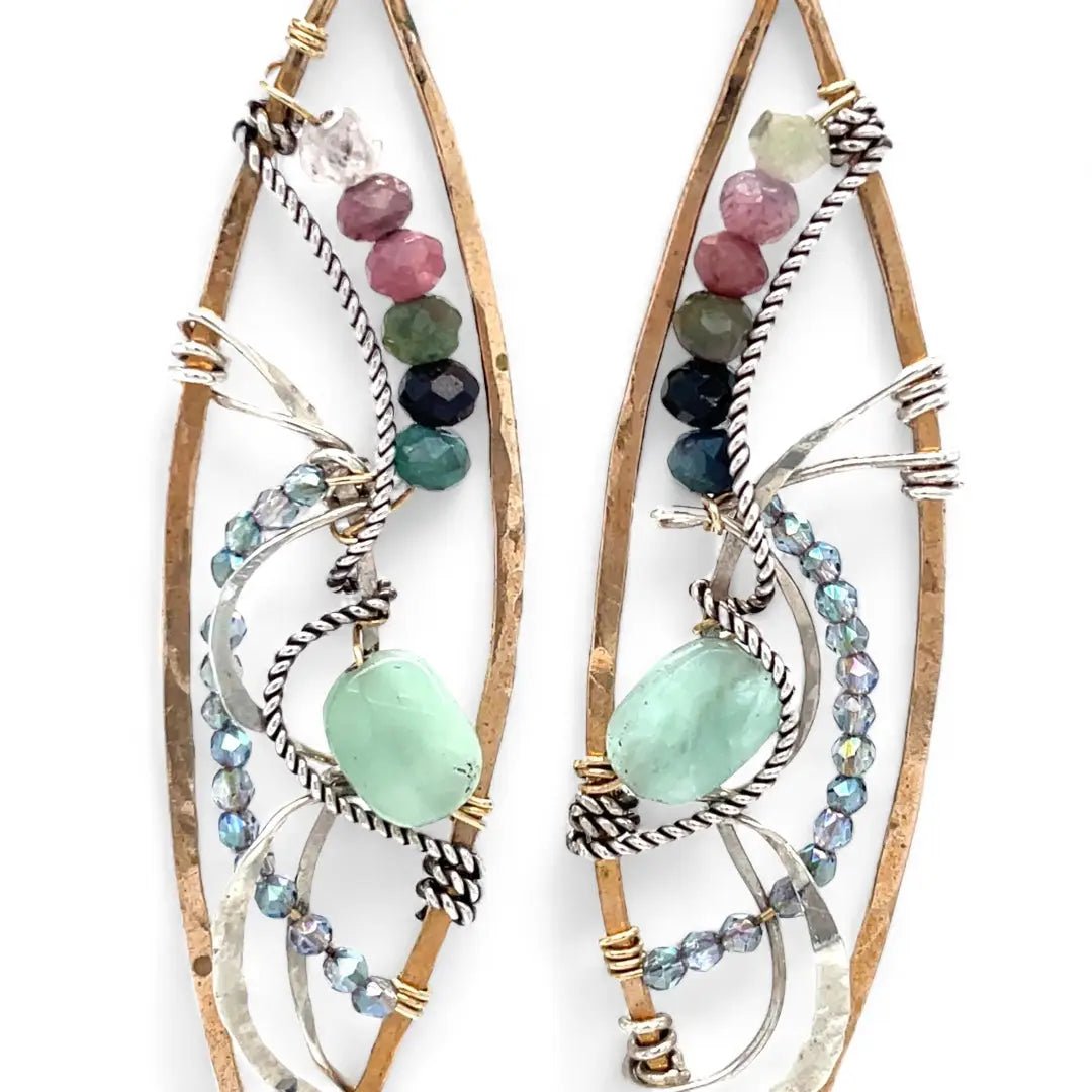 Tourmaline Marquise Earrings - Art by any Means Jewelryproduct_