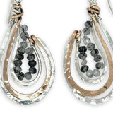 Tourmaline Quartz Basket Earrings - Art by any Means Jewelryproduct_