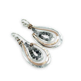 Tourmaline Quartz Basket Earrings - Art by any Means Jewelryproduct_