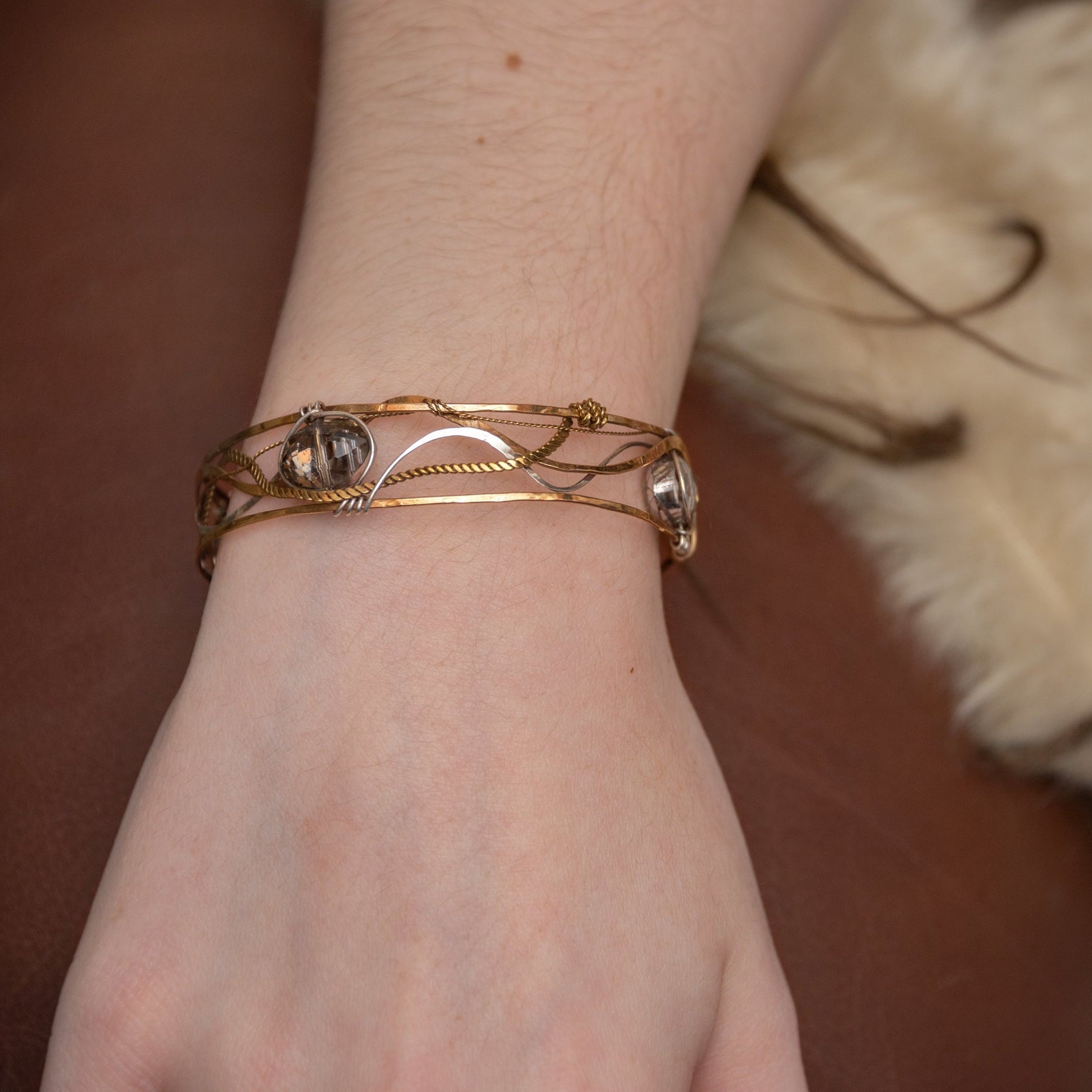 Trifecta Crystal Cuff Bracelet - Art by any Means Jewelryproduct_