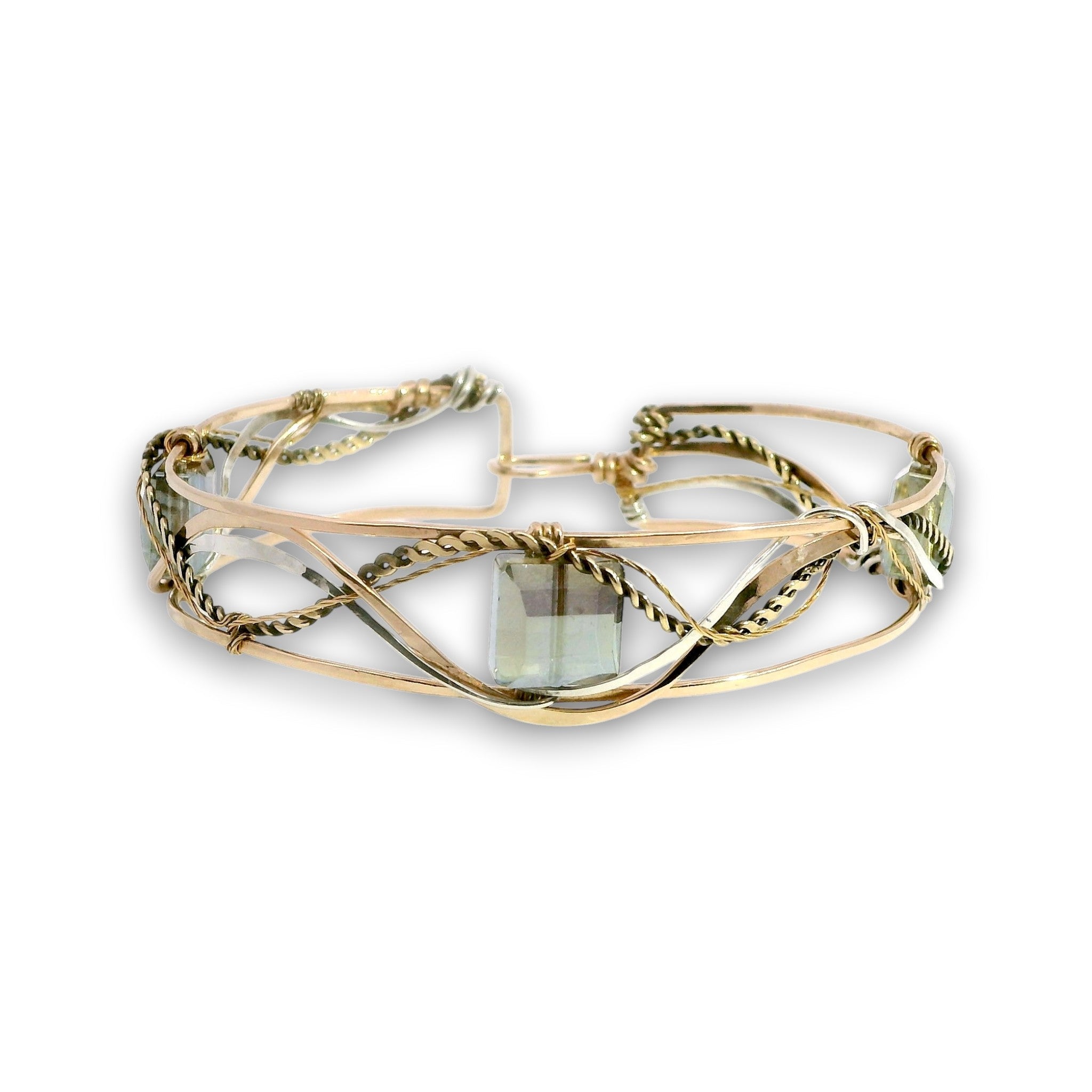 Trifecta Crystal Cuff Bracelet - Art by any Means Jewelryproduct_