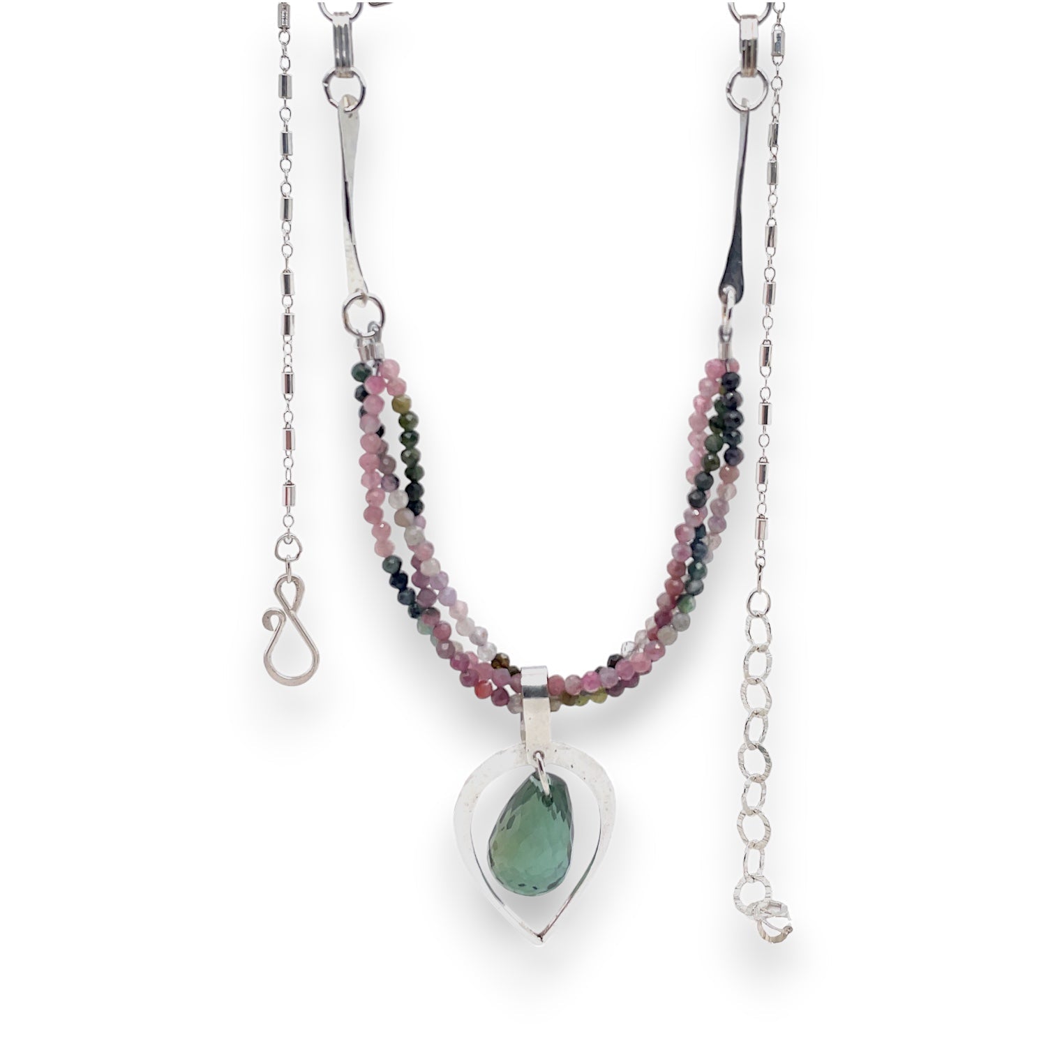 Triple Tourmaline Necklace 82706N - Art by any Means Jewelryproduct_