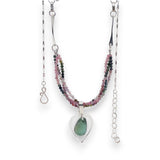 Triple Tourmaline Necklace 82706N - Art by any Means Jewelryproduct_