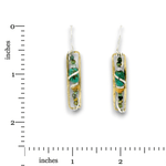 Turquoise Centripetal Force Earrings Continuous Wire Earrings - Art by any Means Jewelryproduct_