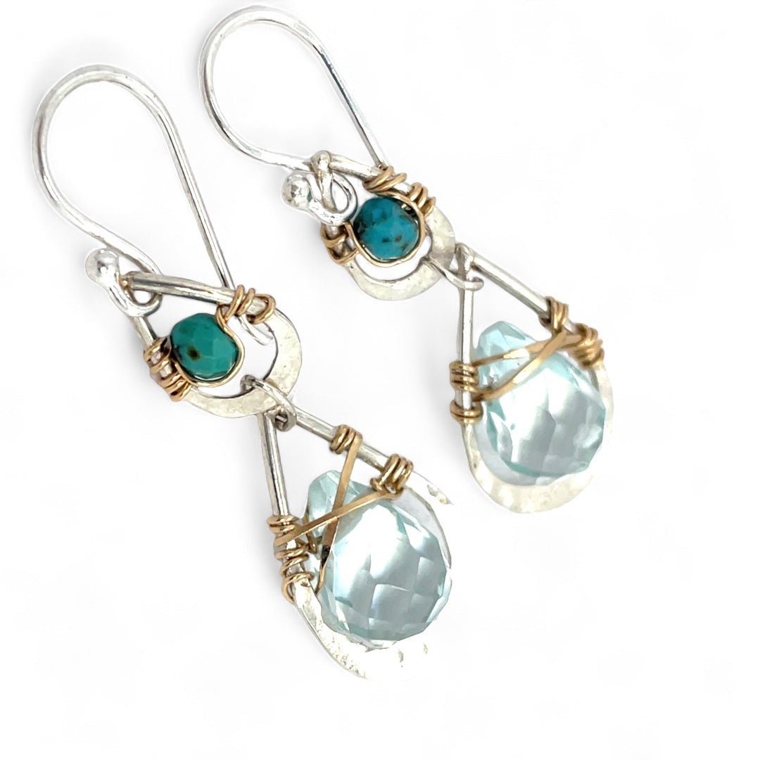 Turquoise Raindrop Earrings E83472 - Art by any Means Jewelryproduct_