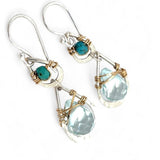 Turquoise Raindrop Earrings E83472 - Art by any Means Jewelryproduct_