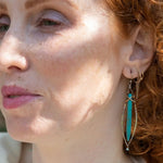 Turquoise Stalactite Earrings - Art by any Means Jewelryproduct_