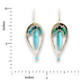 Turquoise Stalagmite Earrings
