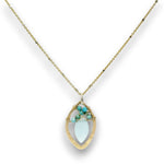 Turquoise Summer Leaves Necklace 85084N - Art by any Means Jewelryproduct_