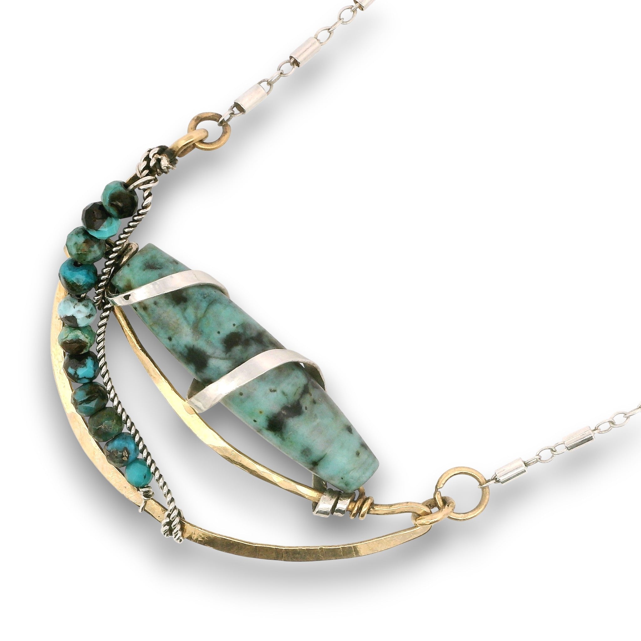 Turquoise Trajectory Necklace 82220N - Art by any Means Jewelryproduct_