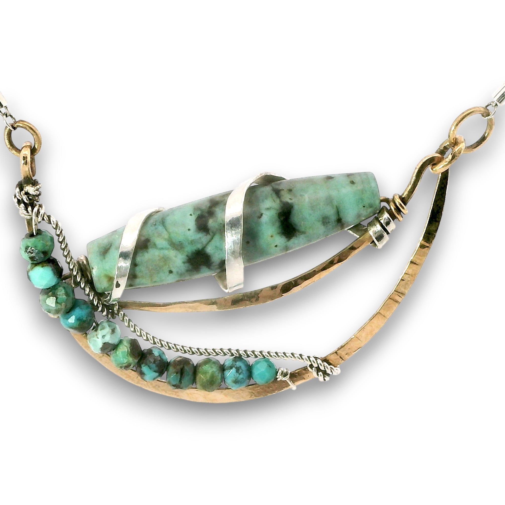 Turquoise Trajectory Necklace 82220N - Art by any Means Jewelryproduct_