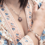 Upstream Rhodochrosite Cameo Necklace 83155N - Art by any Means Jewelryproduct_