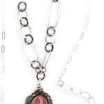 Upstream Rhodochrosite Cameo Necklace 83155N - Art by any Means Jewelryproduct_