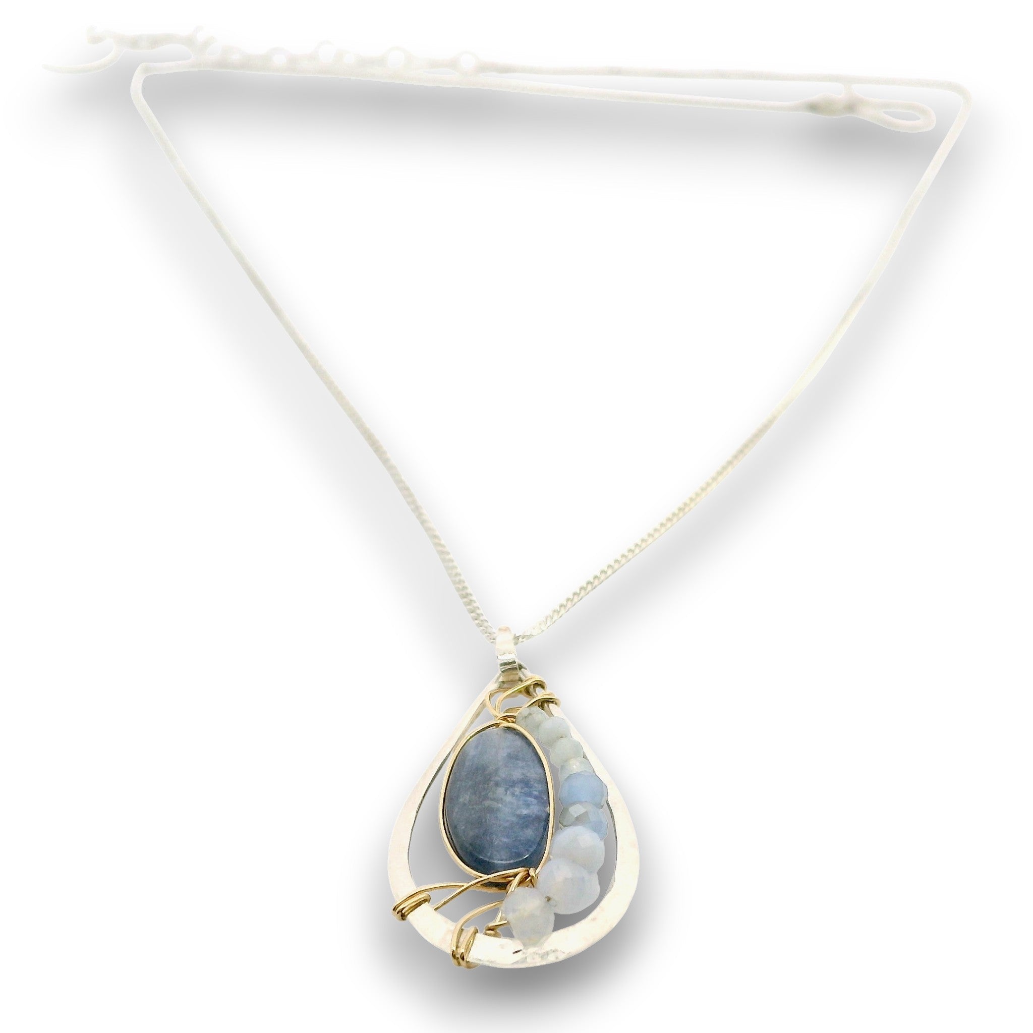 Washed Denim Kyanite Necklace 85000N - Art by any Means Jewelryproduct_