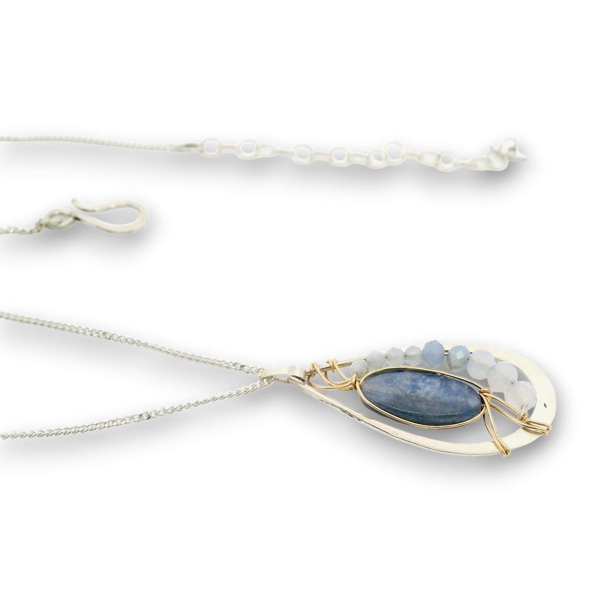 Washed Denim Kyanite Necklace 85000N - Art by any Means Jewelryproduct_