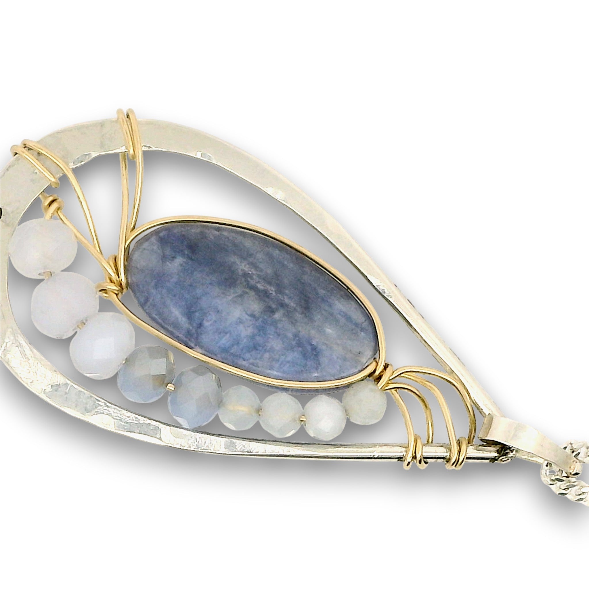 Washed Denim Kyanite Necklace 85000N - Art by any Means Jewelryproduct_