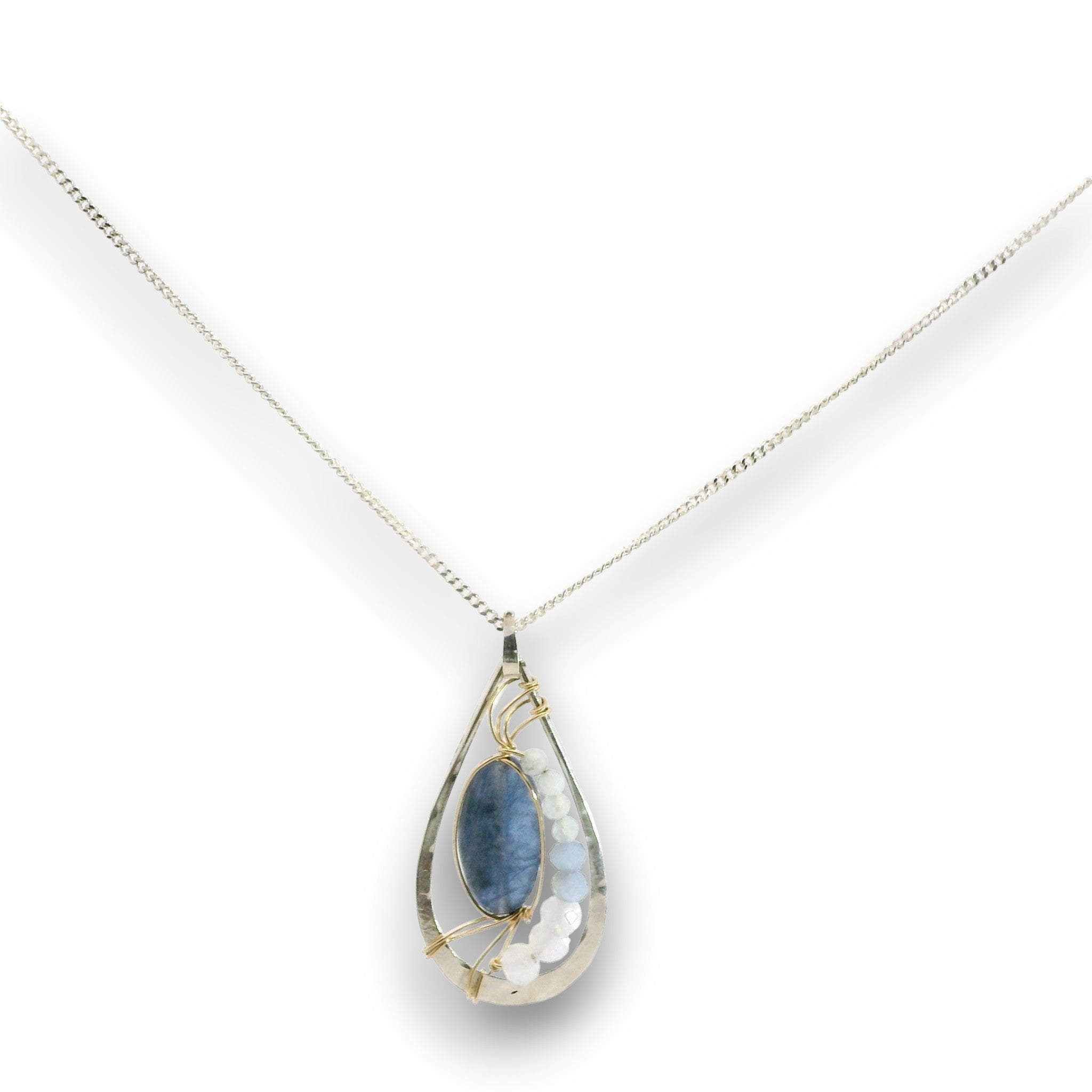 Washed Denim Kyanite Necklace 85000N - Art by any Means Jewelryproduct_