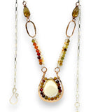 Whiskey Quartz Drop Necklace 82528N - Art by any Means Jewelryproduct_