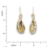 Whisky Quartz Braid Drop Earrings - Art by any Means Jewelryproduct_