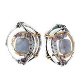 Iolite Medallion Earrings E83346