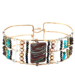 Wild West Wide Jasper Cuff Bracelet - Art by any Means Jewelryproduct_