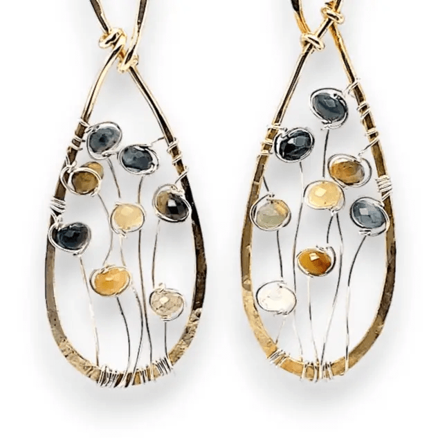 Wildflower Cat's Eye Earrings - Art by any Means Jewelryproduct_