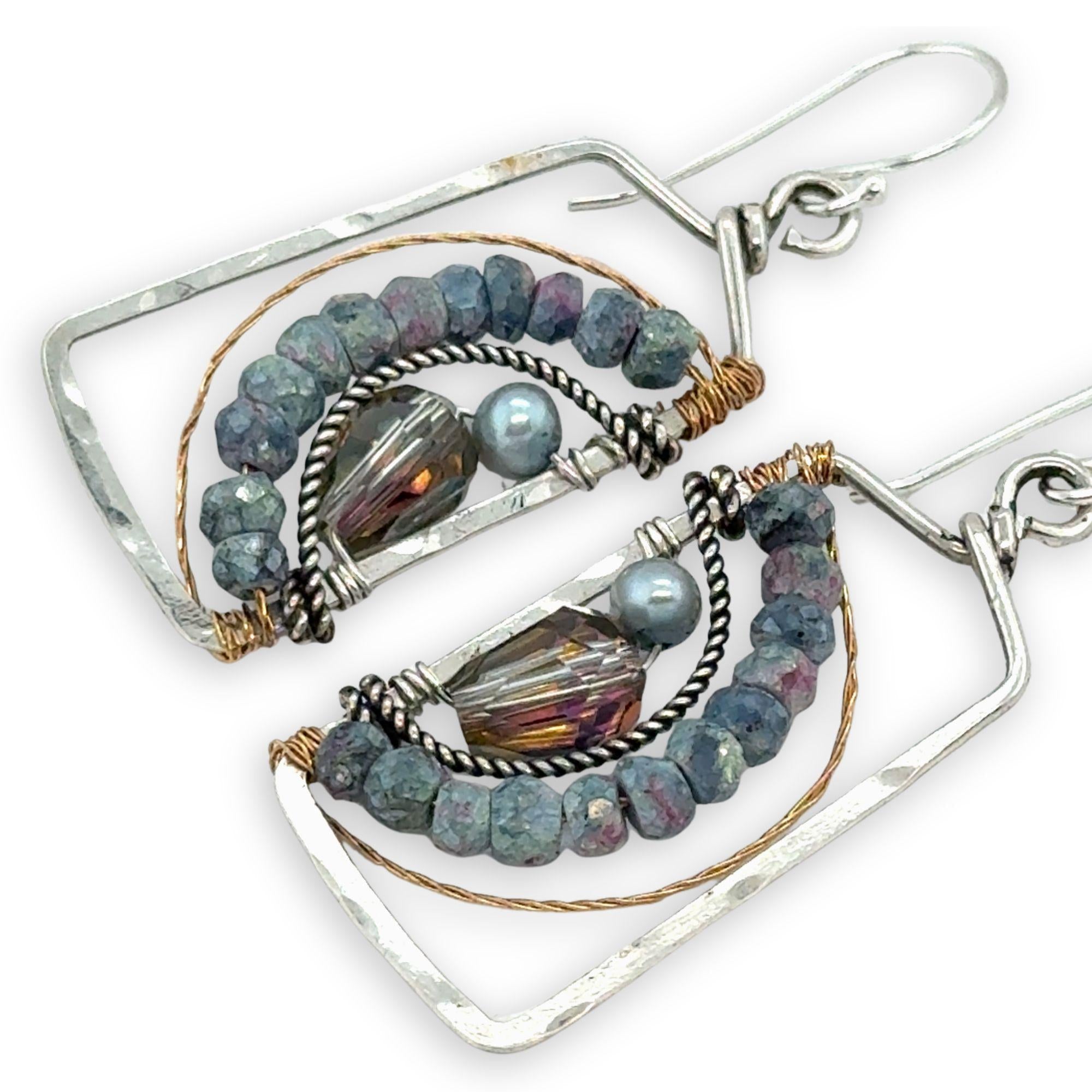 Window Blue Zoisite Earrings - Art by any Means Jewelryproduct_