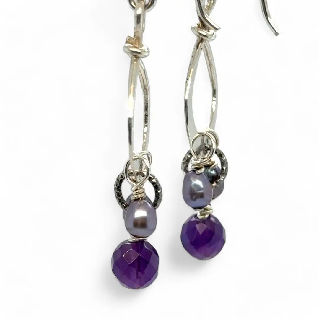 Wisteria Amethyst Earrings E83286 - Art by any Means Jewelryproduct_