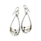 Woven Pyrite Drop Earrings - Art by any Means Jewelryproduct_