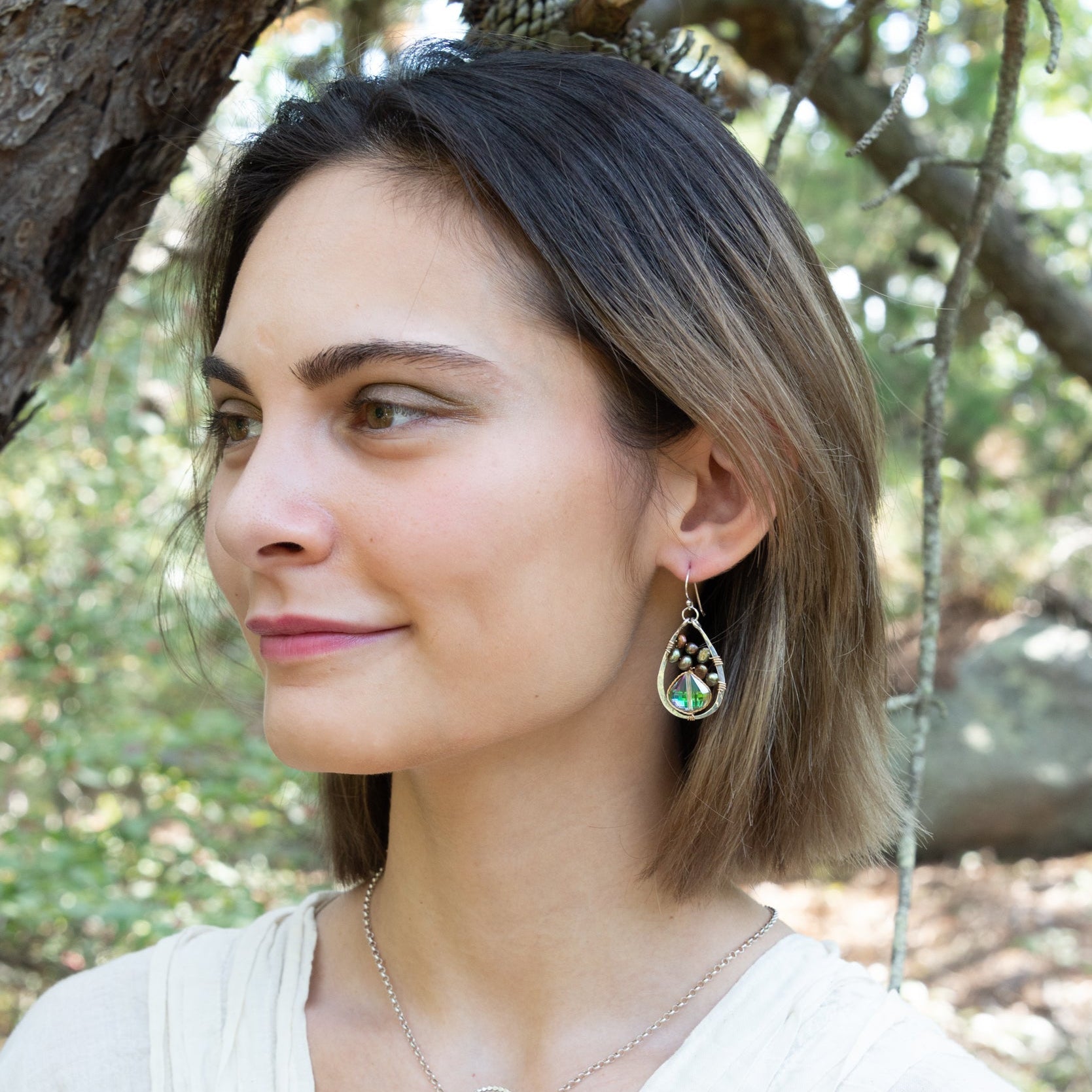 Yellow Aura Drop Earrings - Art by any Means Jewelry#product_