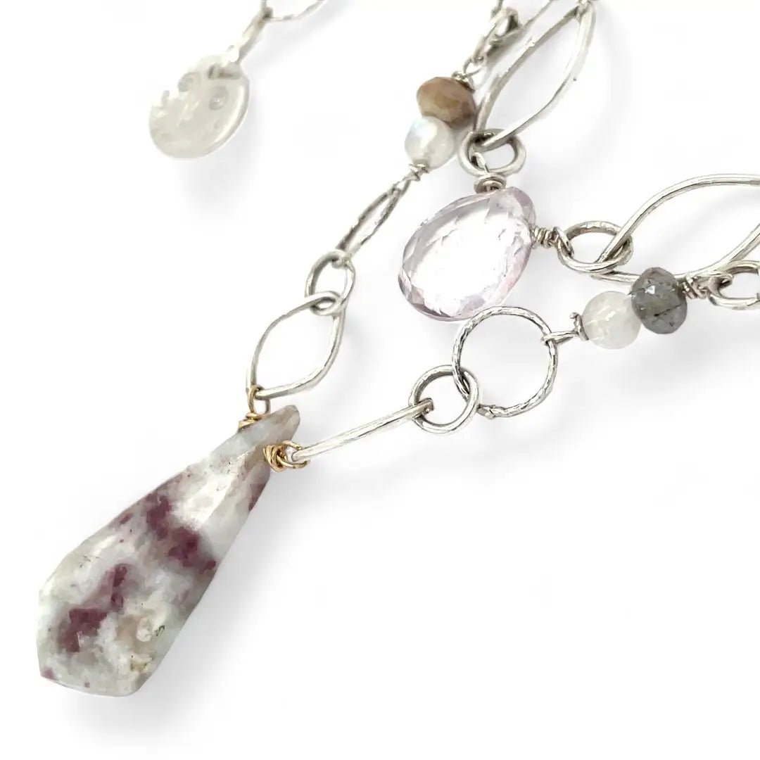 Zink Pink Zoisite Necklace 83290N - Art by any Means Jewelryproduct_