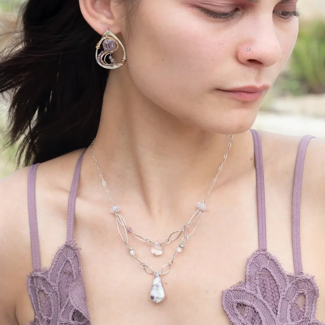 Zink Pink Zoisite Necklace 83290N - Art by any Means Jewelryproduct_