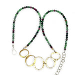 Zoisite Brass Ring Necklace 82669N - Art by any Means Jewelryproduct_