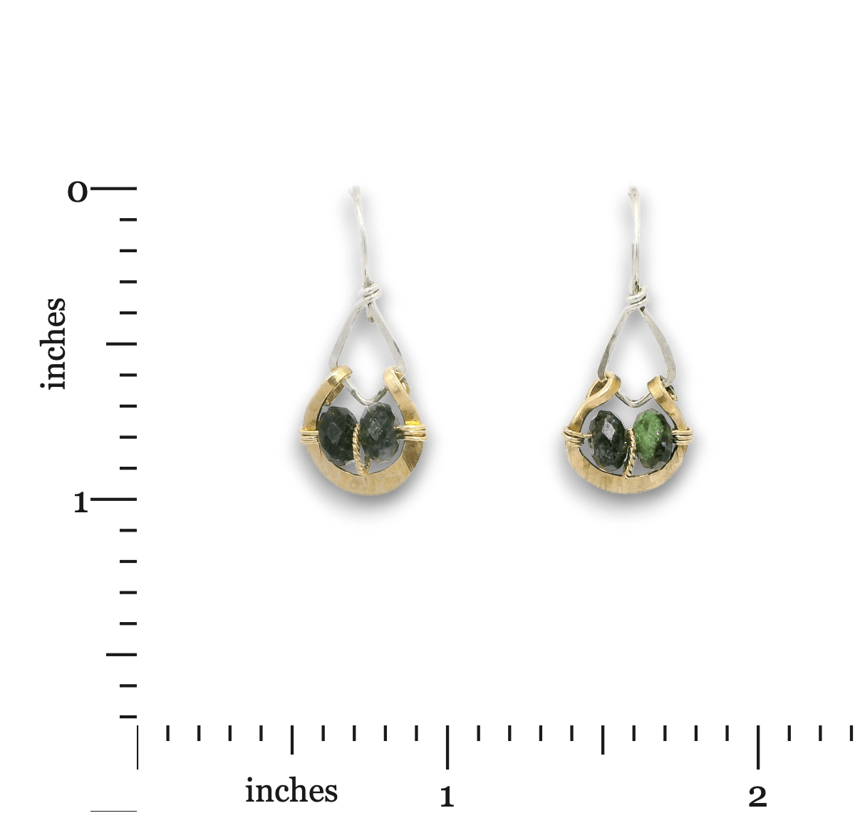 Zoisite Space Rock Mini Earrings - Art by any Means Jewelryproduct_
