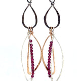 Calder Garnet Earrings