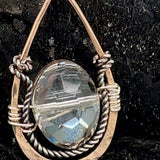 Quartz Crystal Pebble Drop Earrings