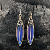 Oblong Crystal Earrings