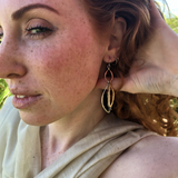 Calder Garnet Earrings
