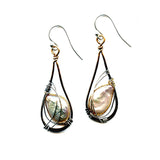 Iridescent Pearl Drop Earrings E75144