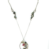 Ruby Zoisite Garden Long Necklace 78524N