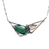Amazonite and Green Amethyst Gemstone Necklace