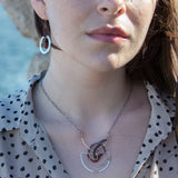 Garnet Fan Necklace 81022N
