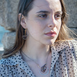Garnet Fan Necklace 81022N