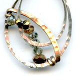 Crystal Mini Moon Hoop Earrings