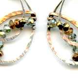 Crystal Mini Moon Hoop Earrings