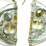 Green Amethyst Window Earrings