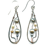 Deconstructed  Pearl Earrings