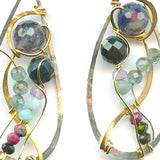 Ruby Zoisite Garden Earrings E78542