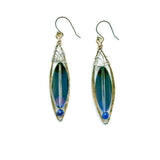 Oblong Crystal Earrings